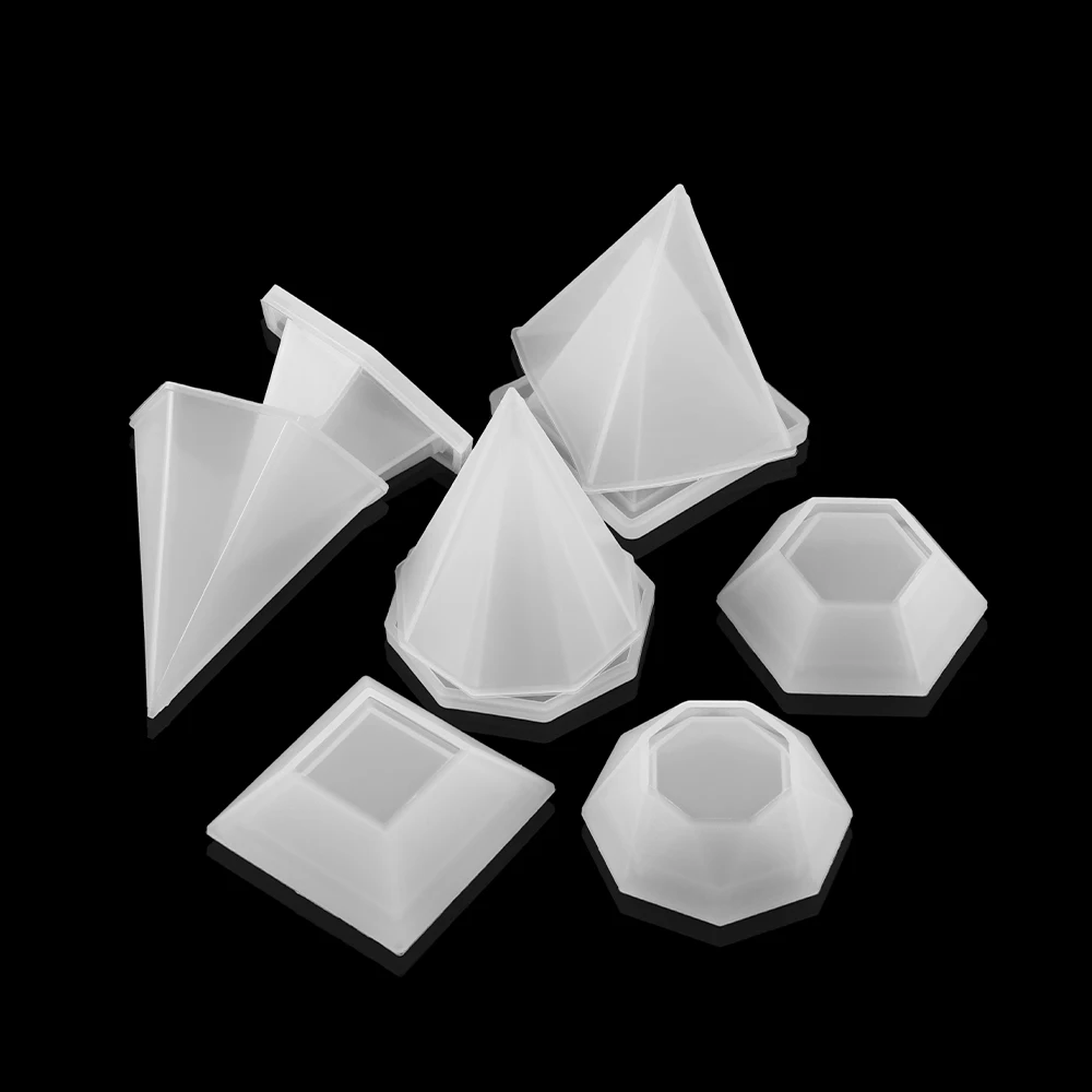 

1Set DIY Faceted Diamond Shaped Storage Box Resin Mold Crystal Epoxy Mold Hollow Silicone Mold for Resin Jewelry Tools, As shown