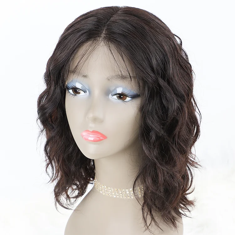 

Glueless 150% Density Water Wave Hair WigsBrazilian Virgin Lace Front Wig Natural Pre-plucked Hairline Lace Frontal Wigs