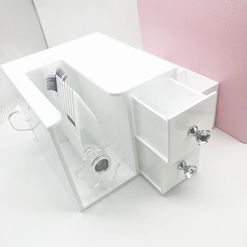 

Wholesale Eyelash Extensions Make Fanning Blossom Machine New Lash Easy Make Fan Machine With Storage box lash fan maker machine