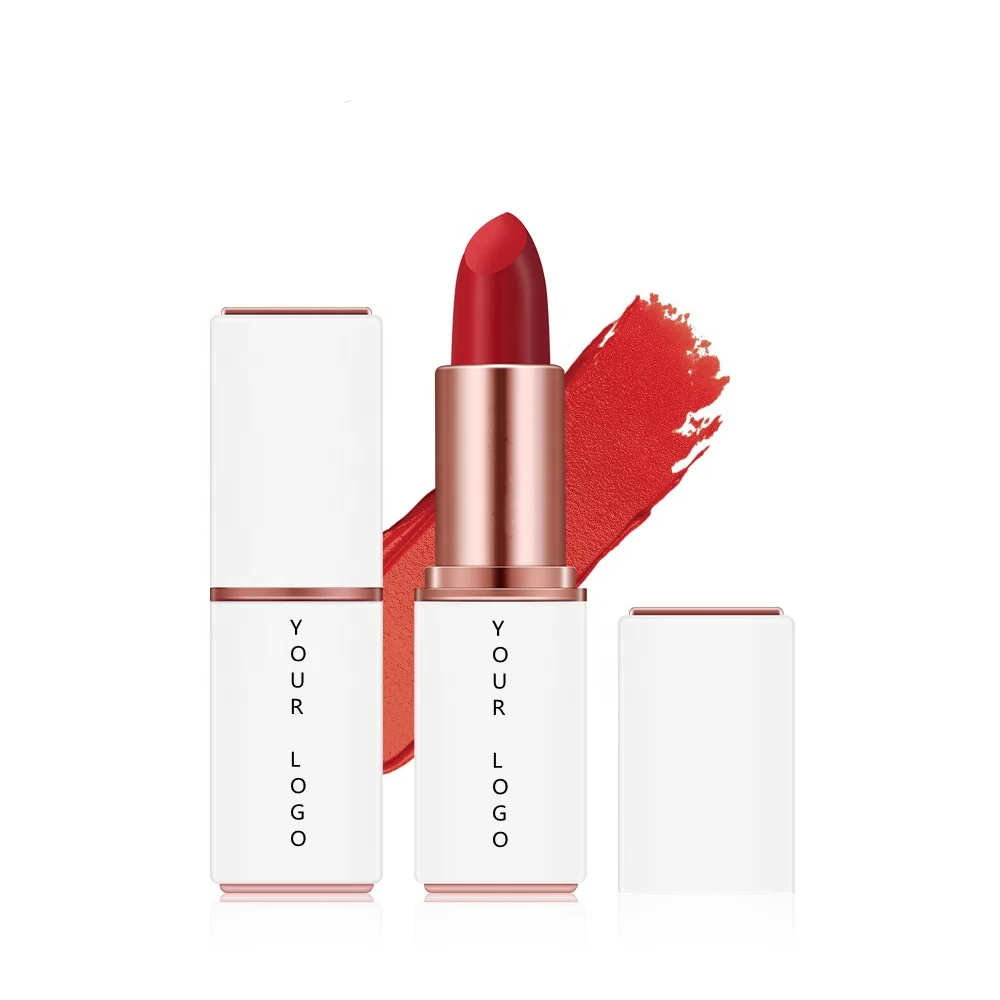 

Red Lipstick Wholesale 12 Colors Waterproof High Pigment Velvet Matte Lip Stick