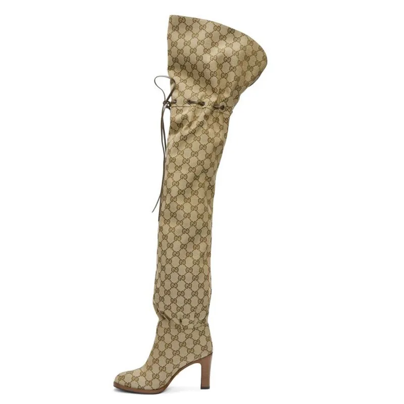 

high-heeled over-the-knee boots large size boots extra large long women boots