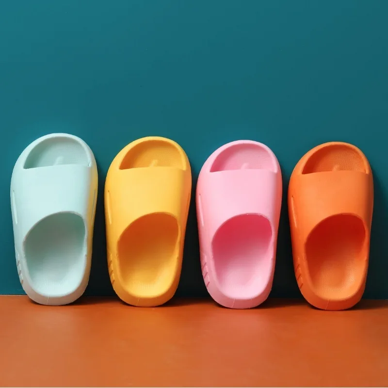 

Inflatable Summer Beach Slide Pvc Bedroom Custom Logo Kids Slippers Indoor Baby Sandal Home Childrens Slide Slippers, Customized color