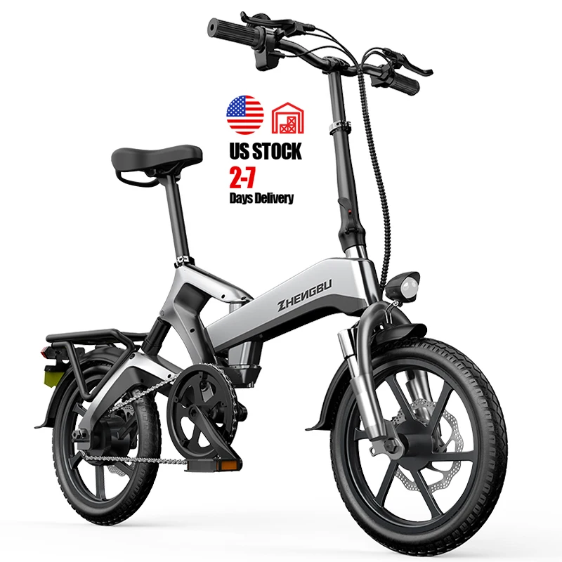 

US Drop shipping 16'' magnesium alloy 400W 10.4Ah 48V Foldable electric bike bicycle zhengbu K6 ebike