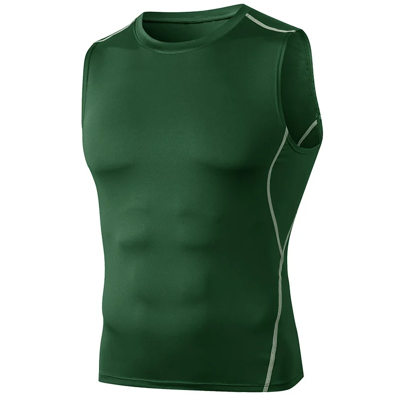 New Collection Sleeveless Man Compression Wear Sport Top Mens Activewear Gym Fitness T Shirt