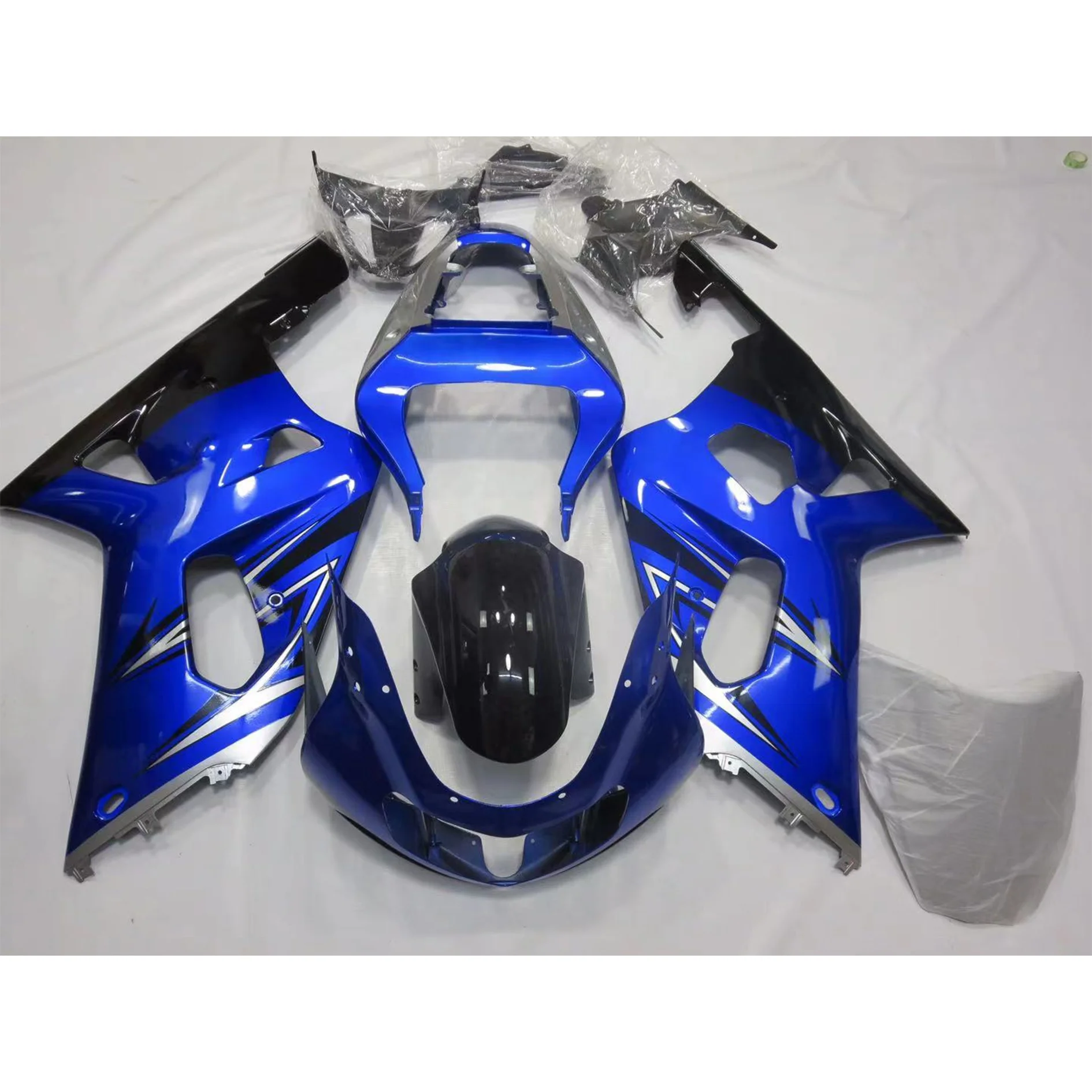 

2022 WHSC Blue And Black OEM Motorcycle Accessories For SUZUKI GSXR600-750 2001-2003 Custom Cover Body ABS Plastic Fairings Kit, Pictures shown