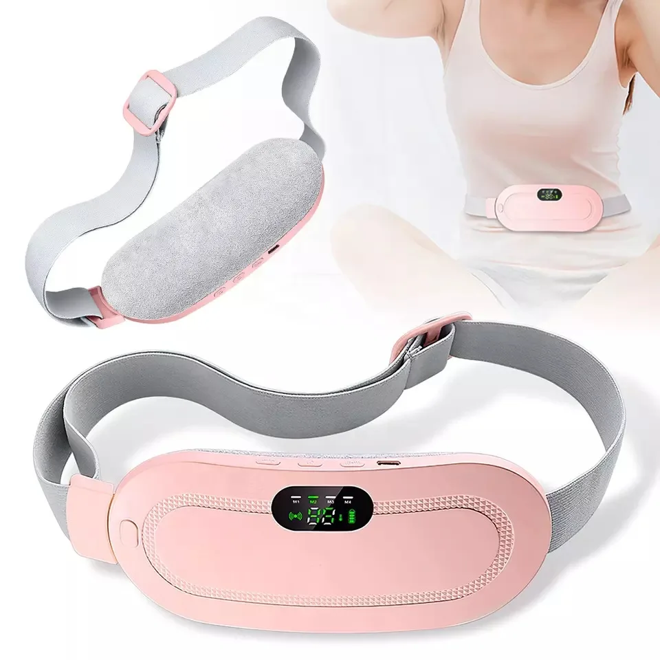 

Heating Pad for Period Cramps Menstrual Electric Massage Belt with Vibration for Belly Back Pain Relief