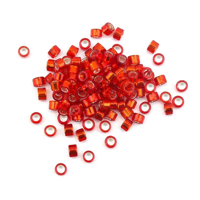 

Computer Special Machine Embroidery Beads 2.5mm Silver Lined Sugar Beads for Aari Work Dress Making