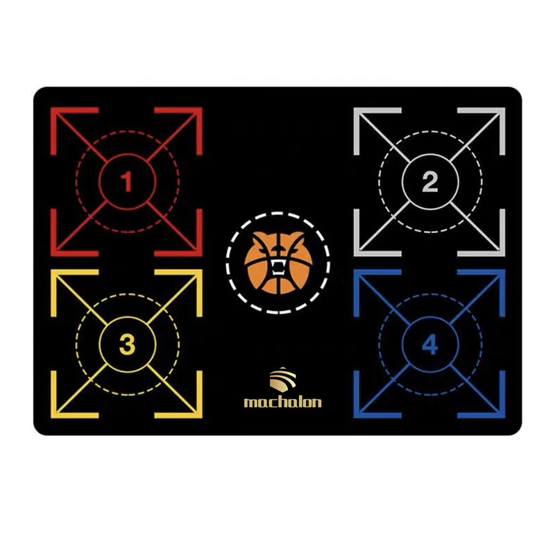 

Kids Size Basketball Grip Training Equipment Power System Basketball Training Mat Footstep Training Mat 94x67cm, Black