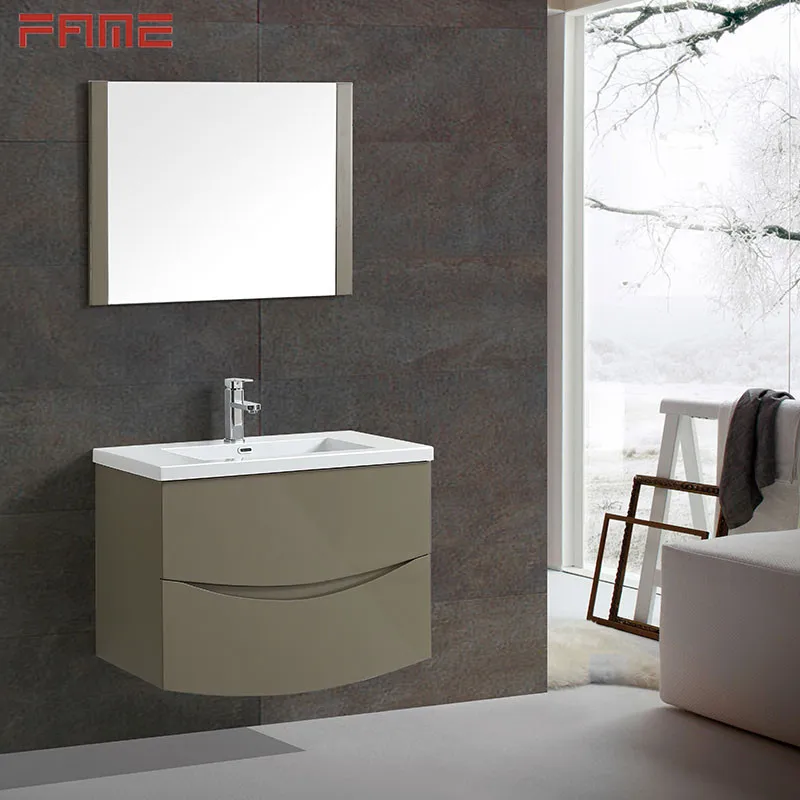 Hangzhou Fame Color Marble Mdf Painting Bathroom Vanity Cabinets