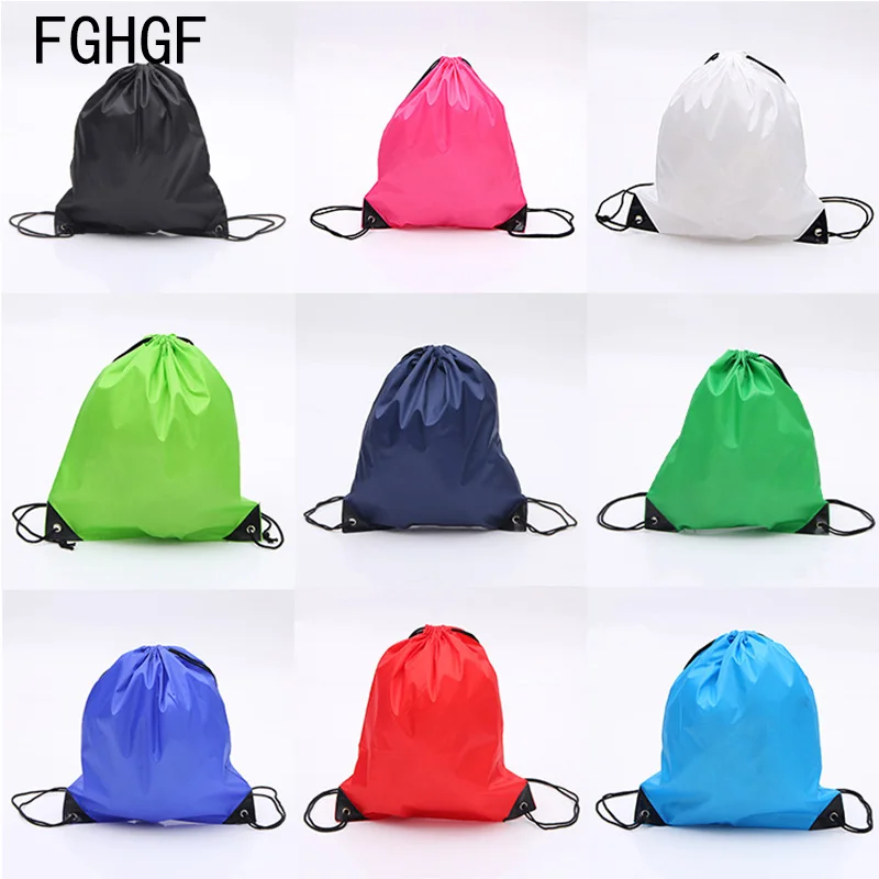 

TY Waterproof Zipper Gym Sport Fitness Bag Foldable Backpack Drawstring Shop Pocket Hiking Camping Pouch Beach Swimming Bag