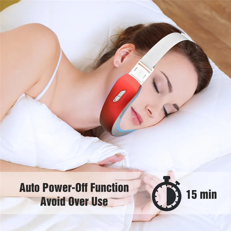 

JOSUNN V Face Machine Facial Massager Electric Anti Wrinkle V-Face Tightening Lifting Intelligent V face Instrument, White,red