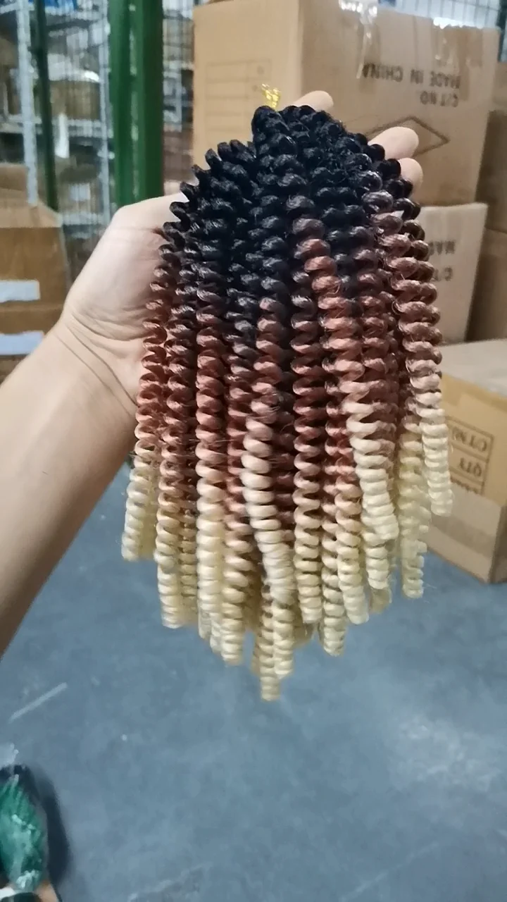 812 Inch Ombre Spring Twist Hair Jamaica Bounce Fluffy Twist Crochet