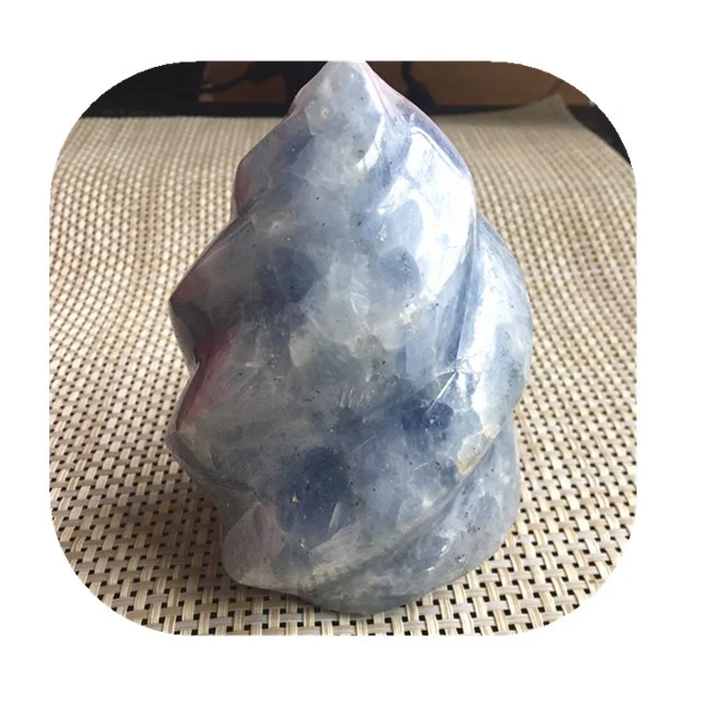 

Wholesale spiritual healing crystals crafts torch natural blue celestite crystal flames for Decor