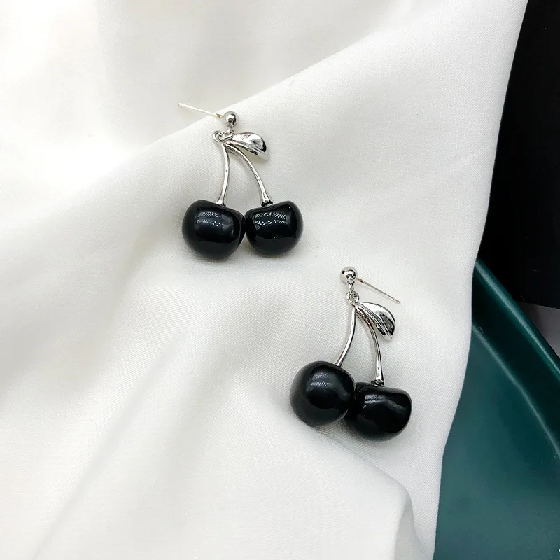 

fashion trendy 2021 crystal cherry earrings jewelry