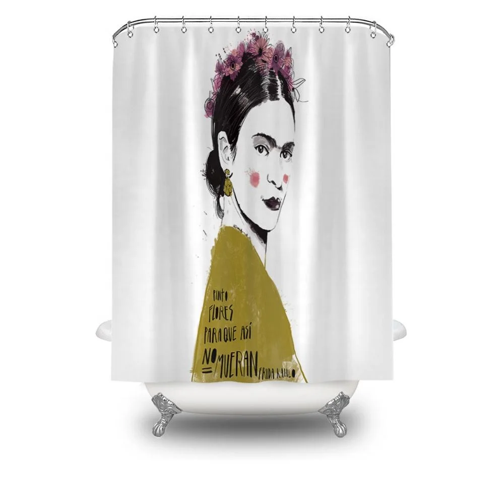 

High quality wholesale bathroom personalized print boho shower curtain