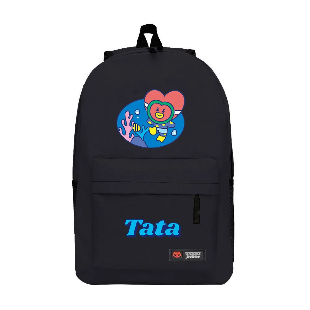 

Custom Personalized Portable School Bag Kpop Merchandise Bt21 Chimmy Backpack Bt21 Bag, As picture shows