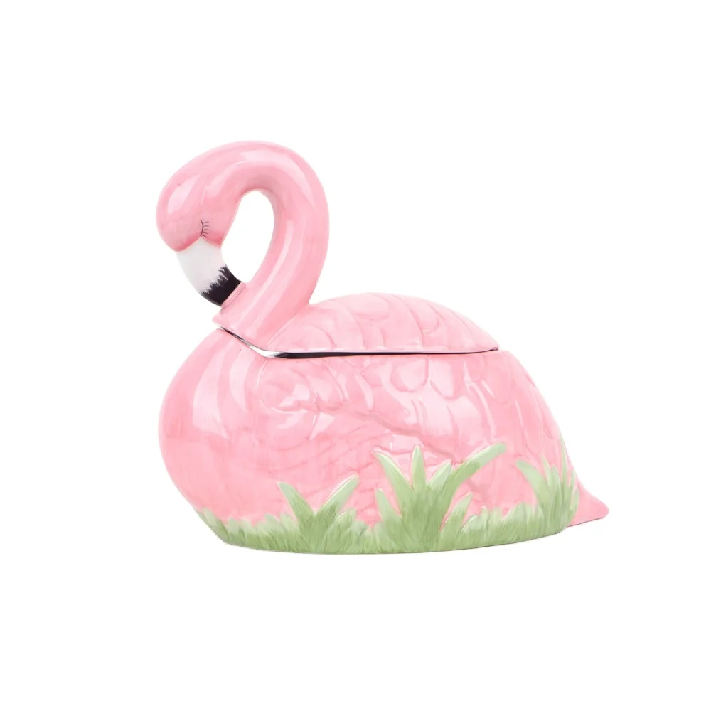 

Home Decoration Flamingo Ceramic Flamingo Planters Pots Planters, Customized color