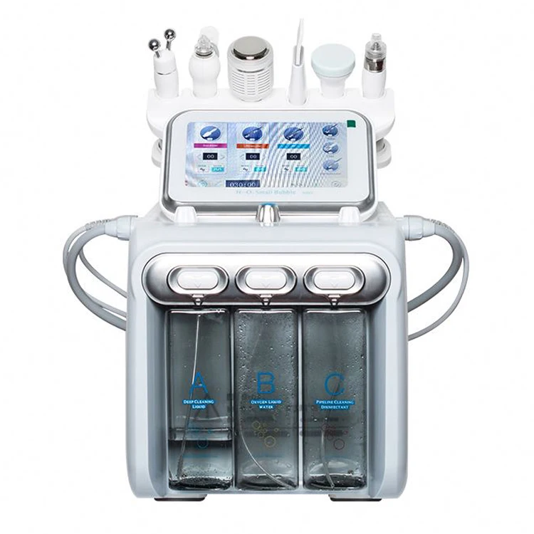 

Professional Spa 6 in 1 Skin Tightening Oxygen Facial Microdermabrasion Hydro Dermabrasion Jet Peel Facial Machine