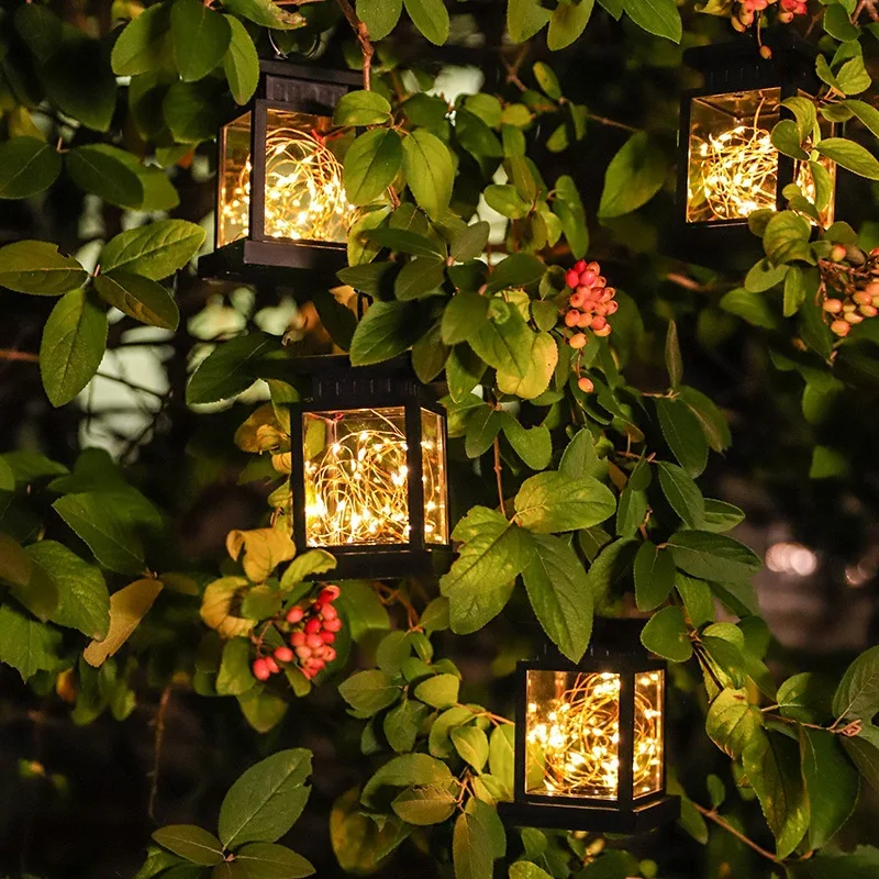 灯笼led灯户外太阳能灯笼吊灯 led 后花园灯装饰家庭花园野营登山