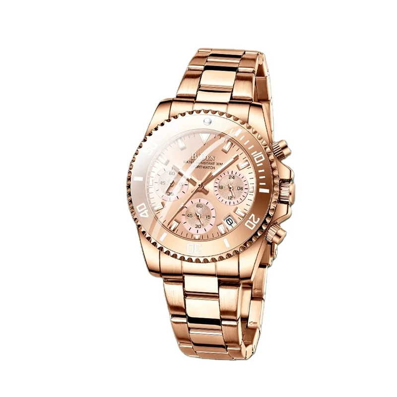 

BIDEN Luxury Watch for Women Elegant Ladies Watches Casual Fashion Wristwatch Female Clock Dress Rose Gold, 4 colors