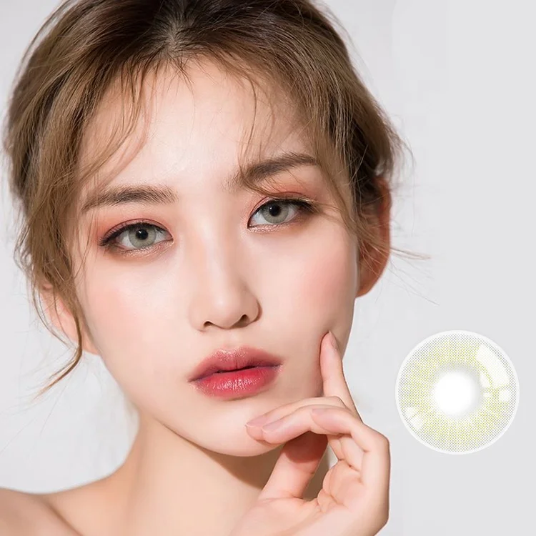 

Realkoko KL-71 yearly natural doll eyes contact lenses colored rainbow contact lens private label soft eye lenses