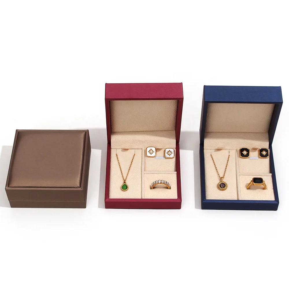 

Artificial Leather Valentine's Day Box Custom Jewelry Boxes Fashion Necklace Box Packaging