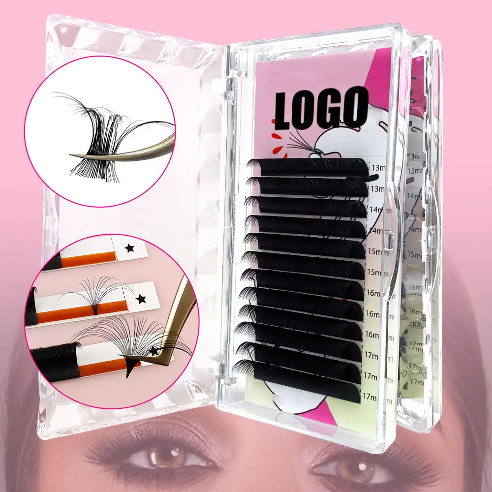 

0.02 cashmere lash extensions lash tech supplies 0.07 .05 0.03 3d esay to fan custom russian mink lash trays