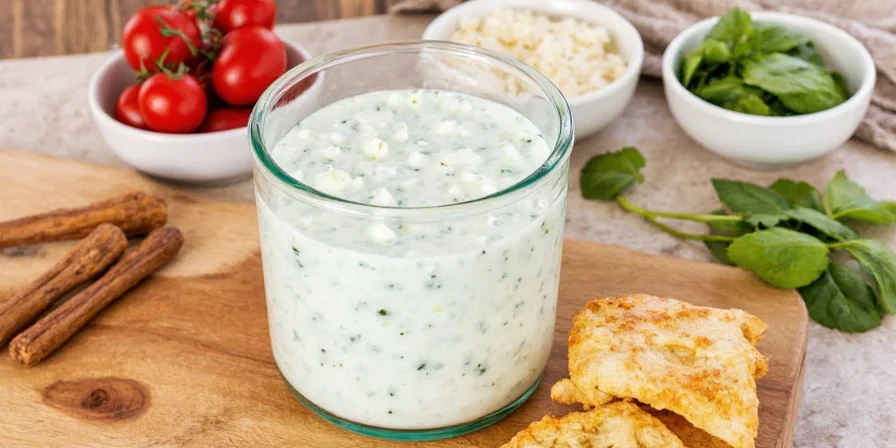 Spice fusion comparison chart with different tzatziki variations