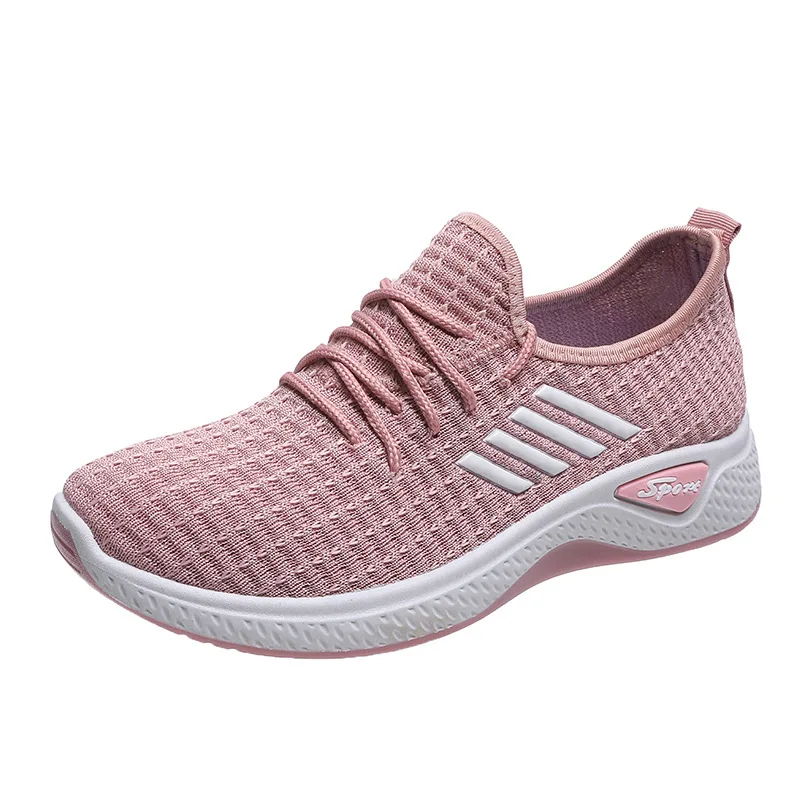 

Women's spring and summer woven casual breathable mesh girl sport running shoes sneakers, 3 colors