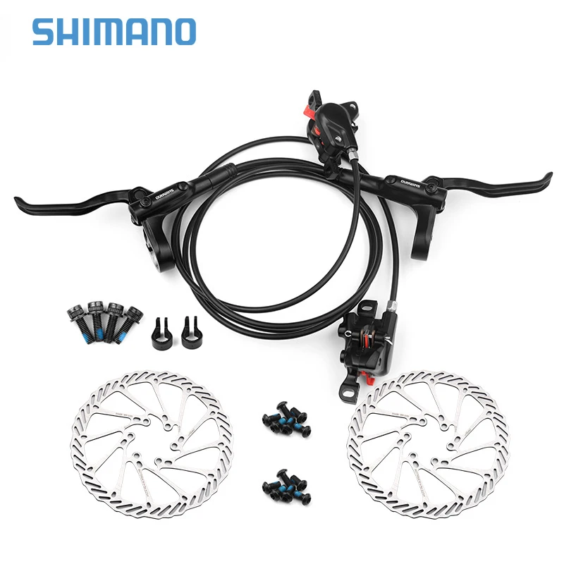 

Shimano MT200 MTB Hydraulic Oil Press Disc Brake with Brake Rotor for Mountain Bicycle Bike Parts, Black
