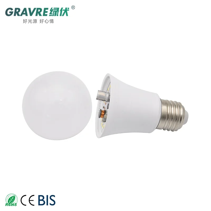 China Suppliers AC165-240V 7W 12W  E27 B22  Aluminum materials Assembly Spare Parts  LED room DOB Light Bulb