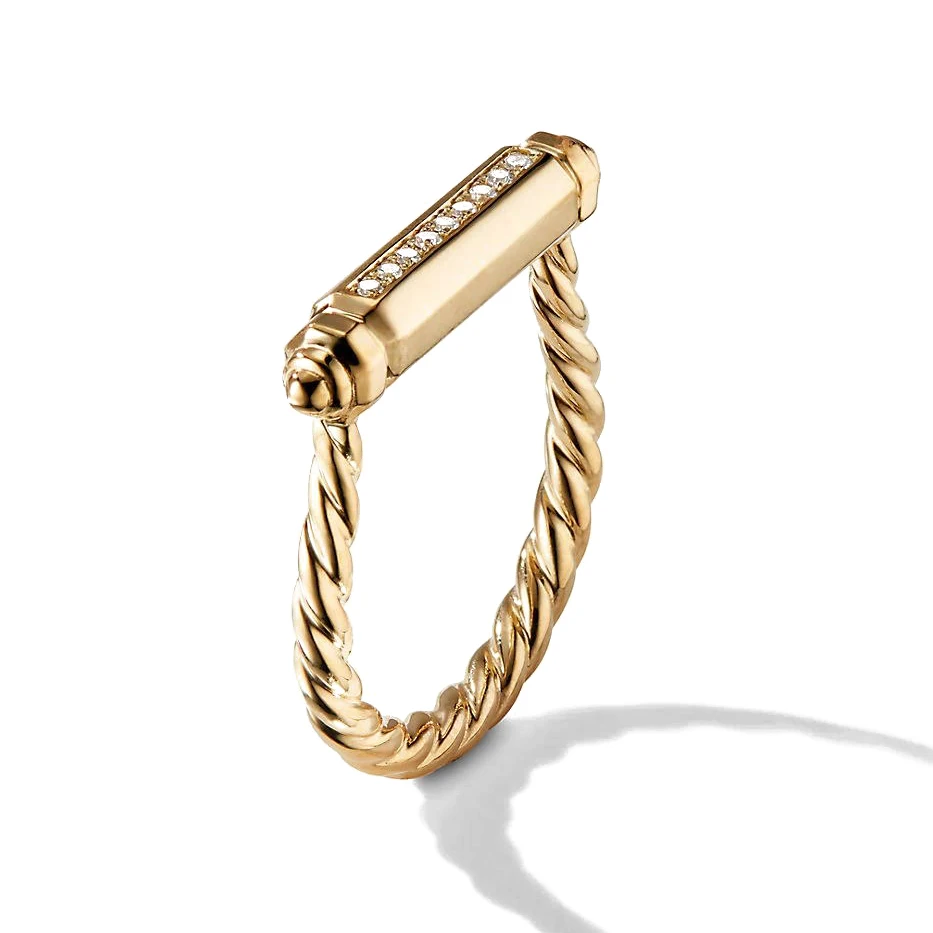 Fashion Women Jewelry Twisted Gold Diamonds Statement