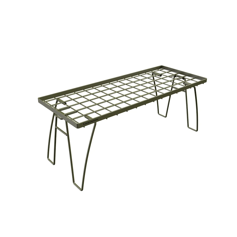 Campingmoon Camping Portable Outdoor Table and Chair Set Dining Coffee Table Outdoor Picnic Folding Table Rack