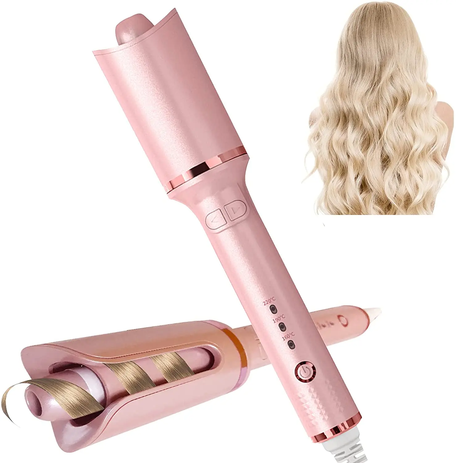 

Small professional salon new product custom logo rotating hair curling hair styler electronic air ceramic automatic hair curler, Customized