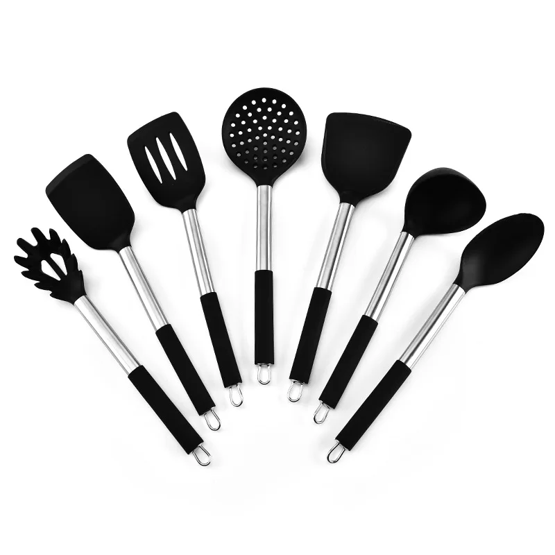 

Home and Kitchen Accessories Heat Resistant Food Silicone Kitchen Utensils kitchen items utensils set