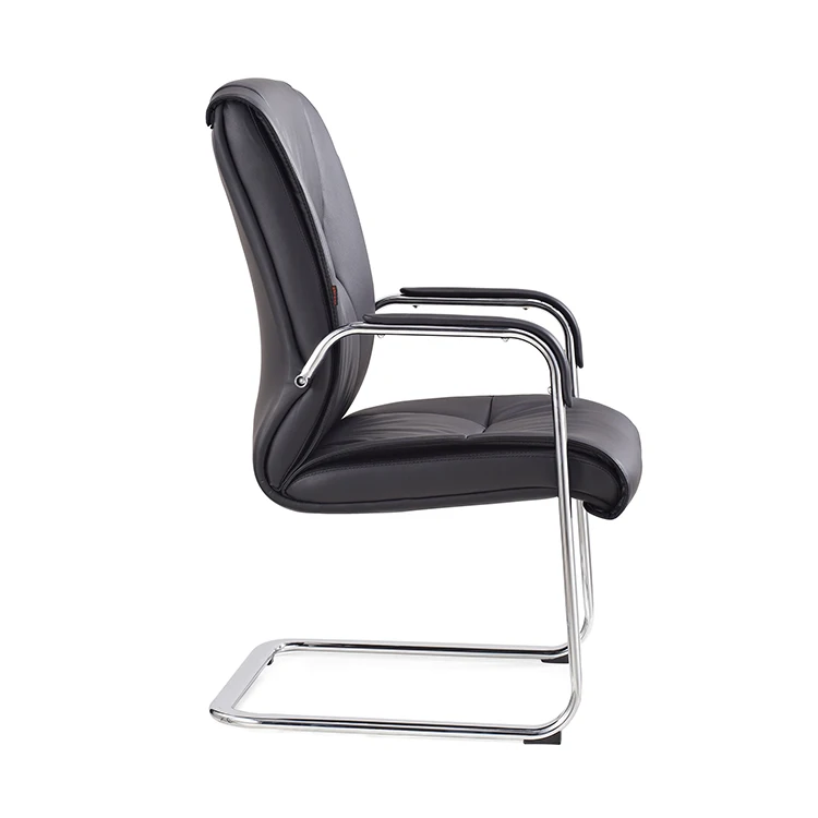 Office Chair Without Wheels 8239c Pu Leather Ergonomic Chairs For