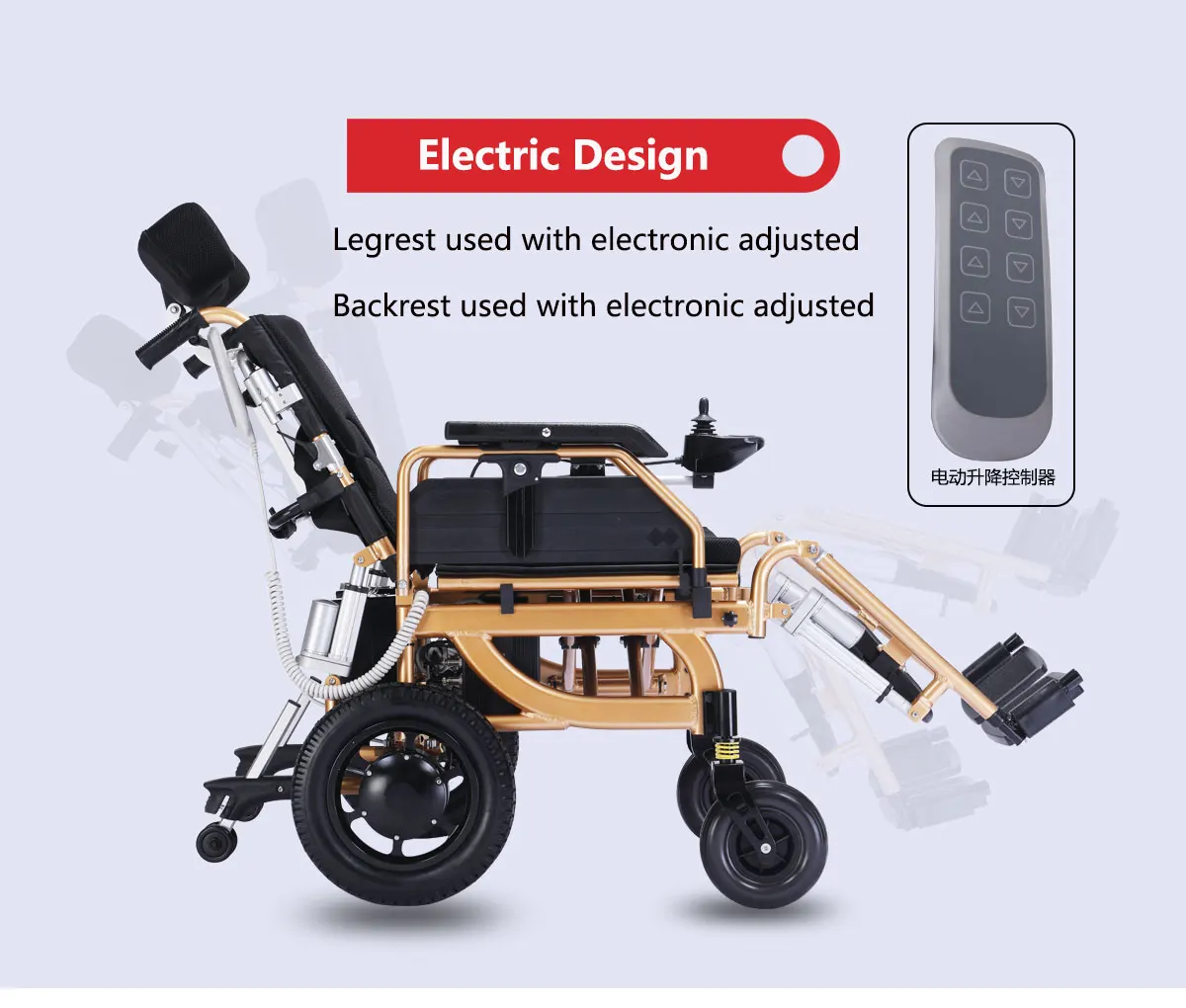 Hub brushless quickie power wheelchairs brake
