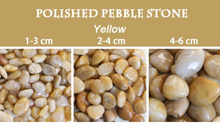 wholesale natural yellow pebble&cobble stone