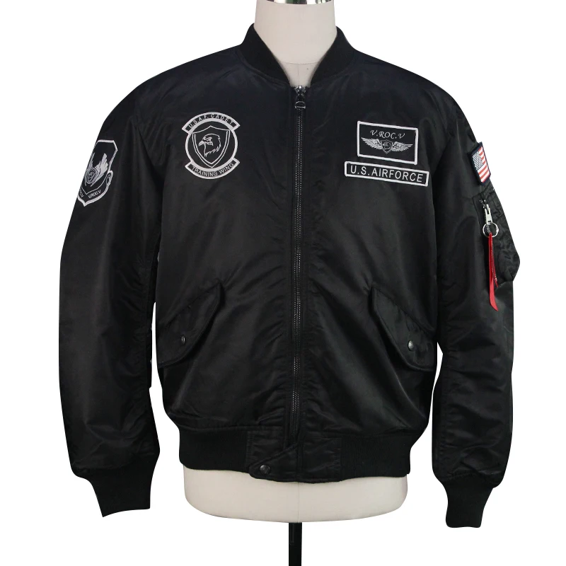 

Men print logo flight casual windbreaker varsity bomber jacket for men
