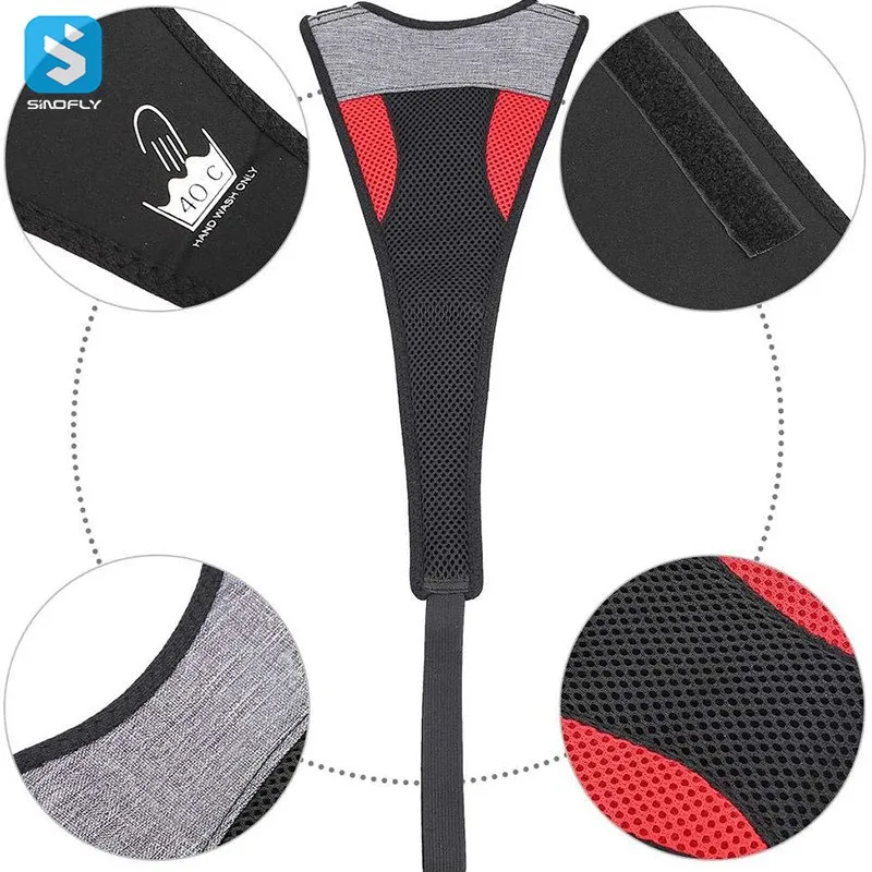 

Bike sweat guard for riding bicycle water proof band sweat-proof strap indoor outdoor sweatband, Black+gray+red