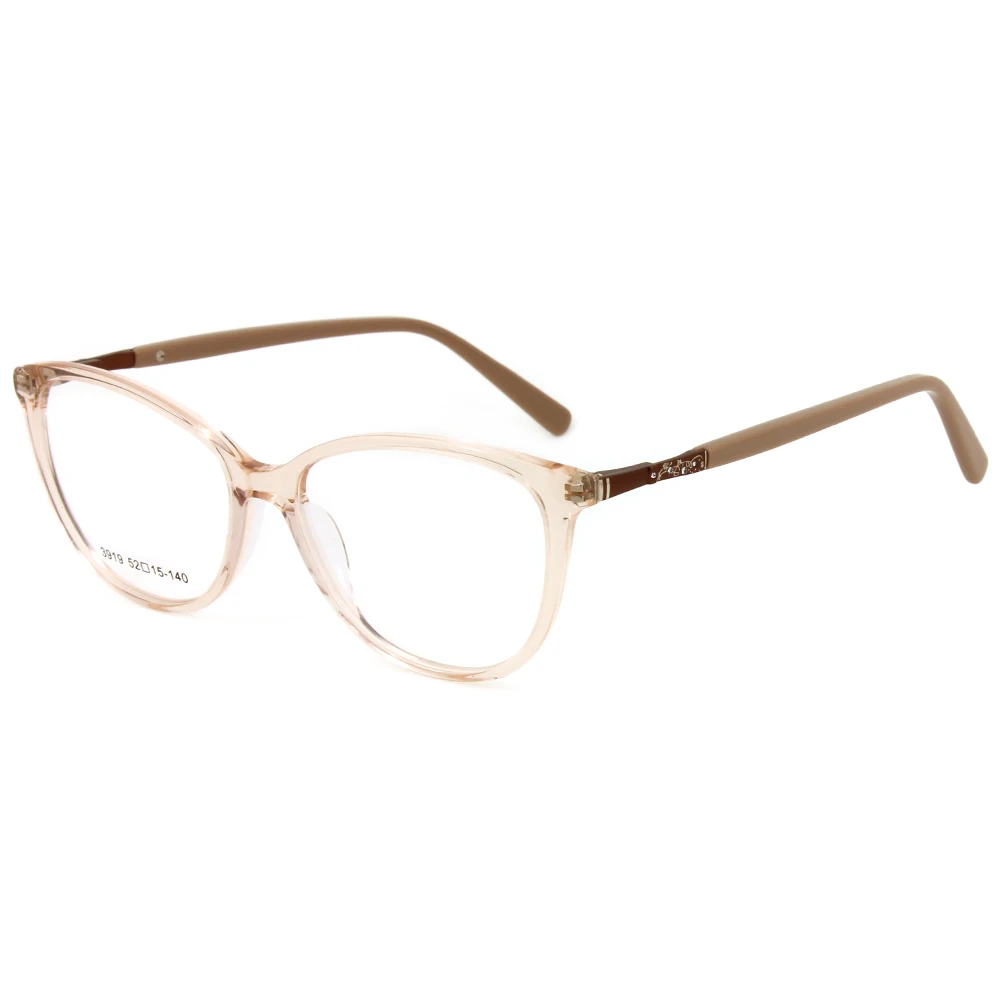 

Fashion Optical Metal Diamond Eye Frames Handmade Acetate Glasses Eyewear