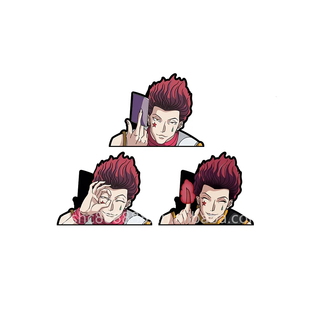 

Hisoka Motion Sticker Hunter X Hunter Anime Peeker Sticker Waterproof Decals for Cars Laptop Refrigerator