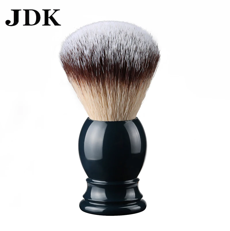 

JDK Promotion private label wholesale resin acrylic vegan synthetic men's cleaning shave neck barber shaving brush Black