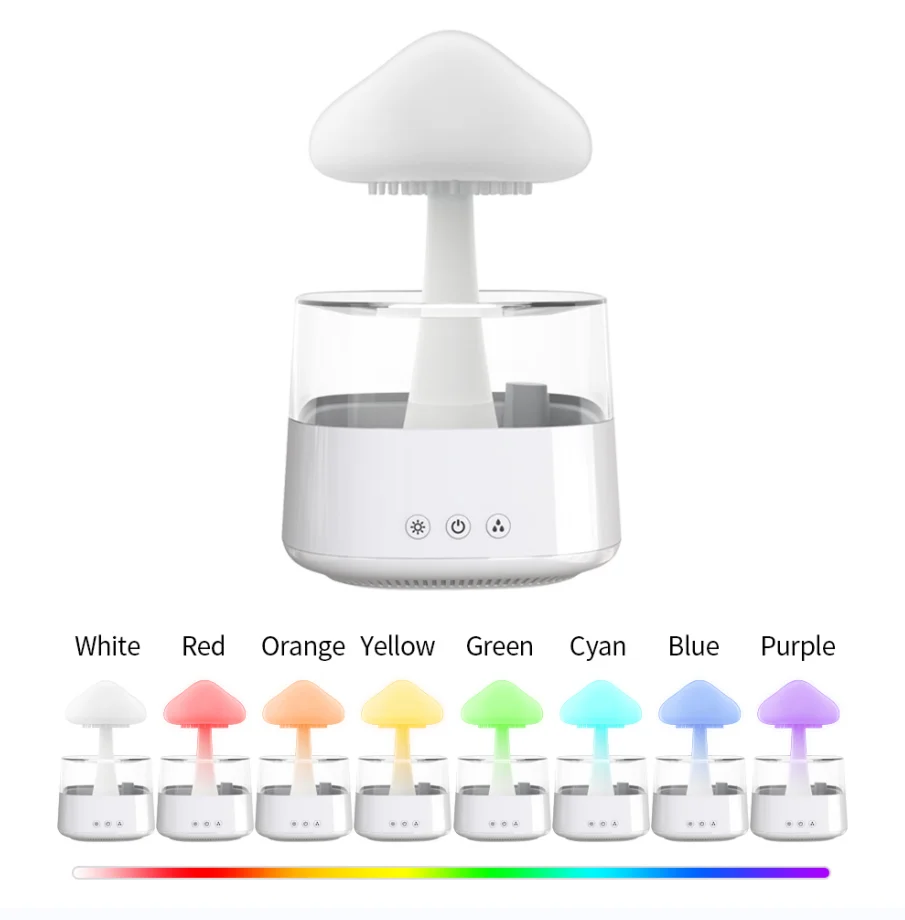 

2023 New Dropshipping Items Rain Cloud Dripping Humidifier and Oil Diffuser Night Light Relax Aromatherapy Rain Cloud Humidifier