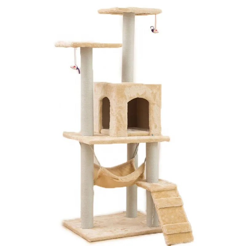 

Big Xxl Funny Activity Cats House Platform Wood Tower Cat Climbing Tree, 7colors +customized