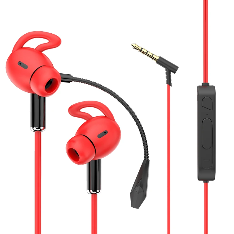 

3.5mm Wired Headphones Gaming Headset Music Earphones with Microphone Volume Control for All Mobile, Black, white, red