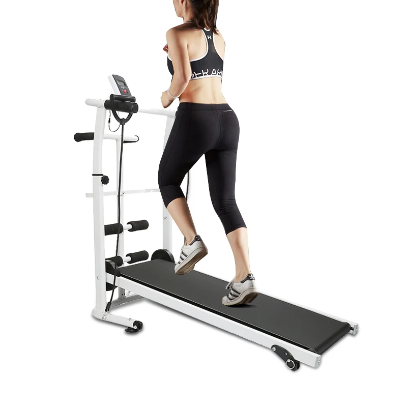 

Fast Shipping Mechanical power treadmill folding running training twisting machine sit-ups LED dial gym home exercise fitness