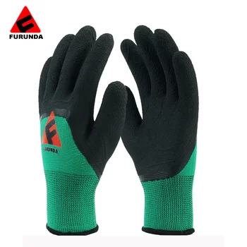 Knitted Nylon With Latex Coated Grip Gloves Handjob Latex Gloves 13 ...