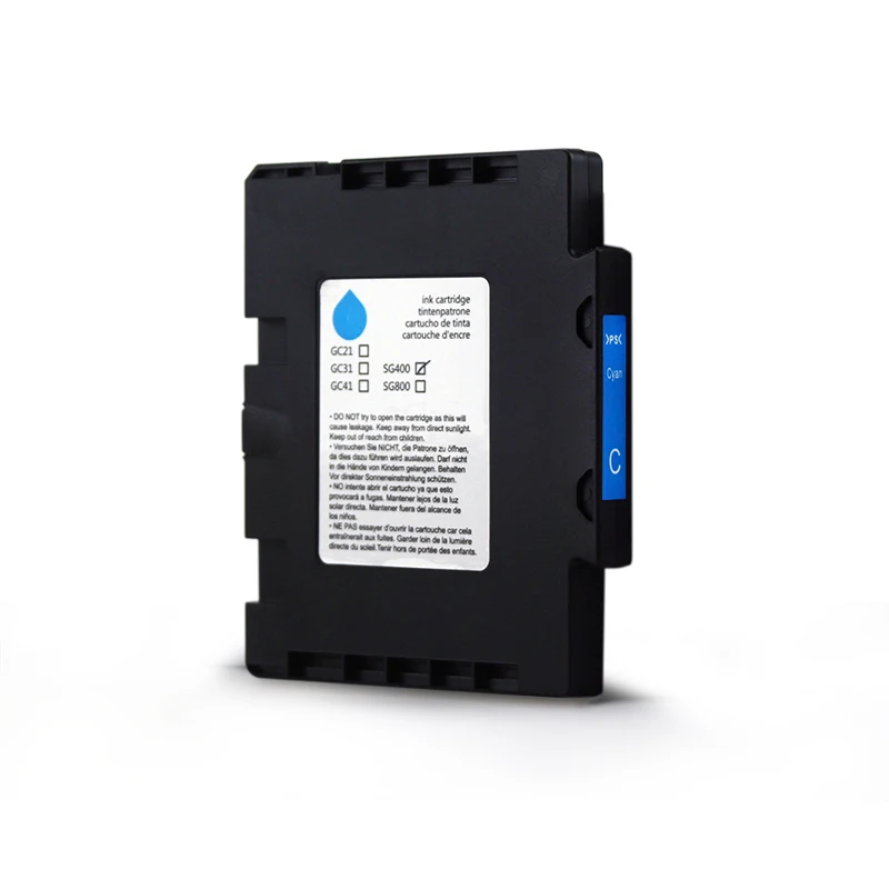 
4 colors standard volume EMPTY compatible ink cartridge GC41 for RICOH & SAWGRASS SG400 SG800 printers 