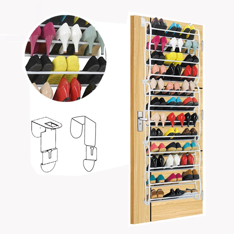 Hot Selling 36 Pairs Space Saving Wall Mounted Shoe Rack View Wall Mounted Shoe Rack Oem Product Details From Yongkang Hongya Household Products Co Ltd On Alibaba Com